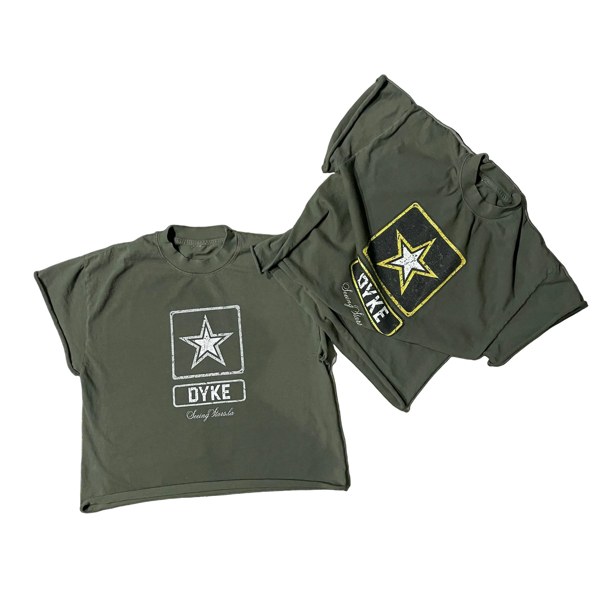 Dyke Army Cropped tee
