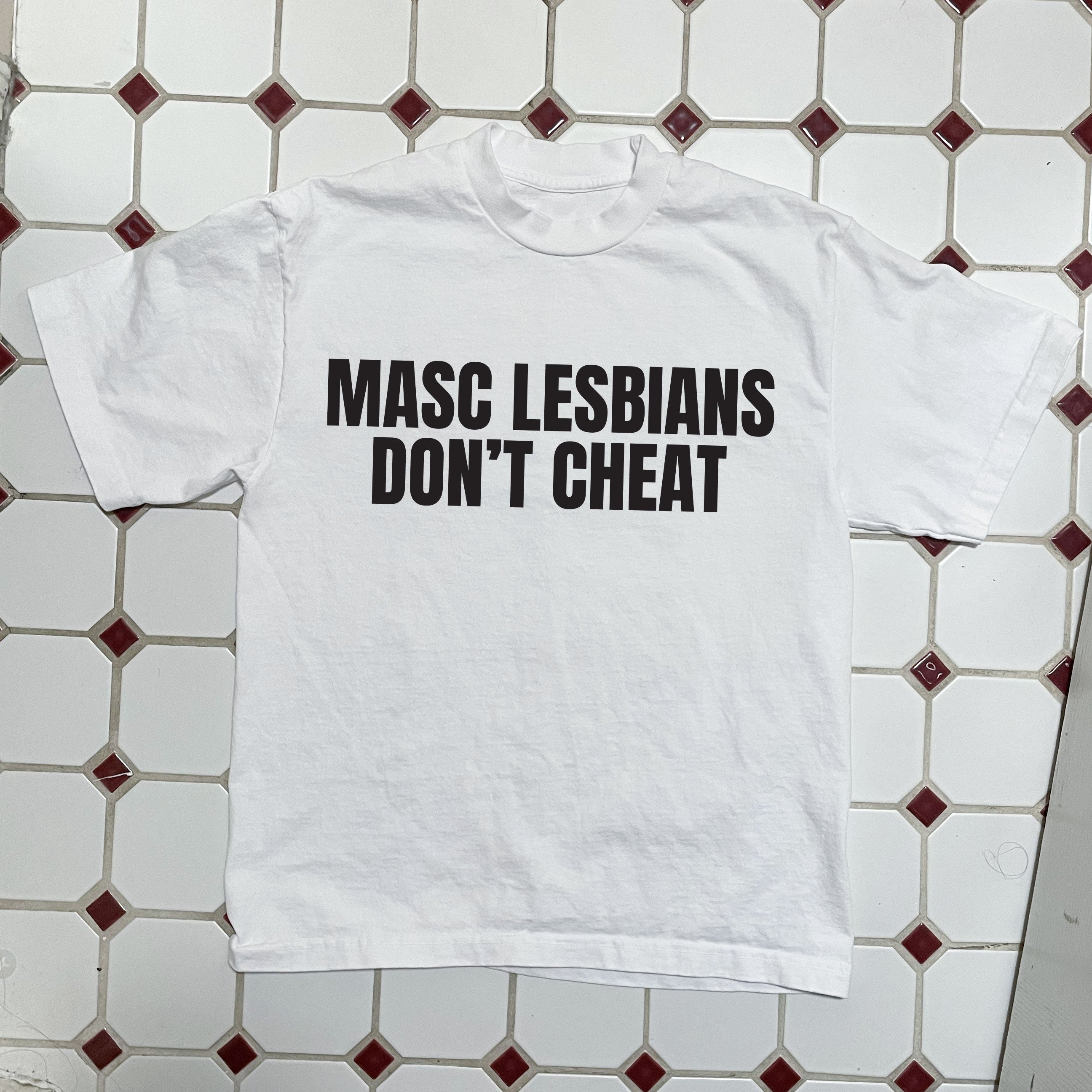 Mascs Don't Cheat Boxy Tee